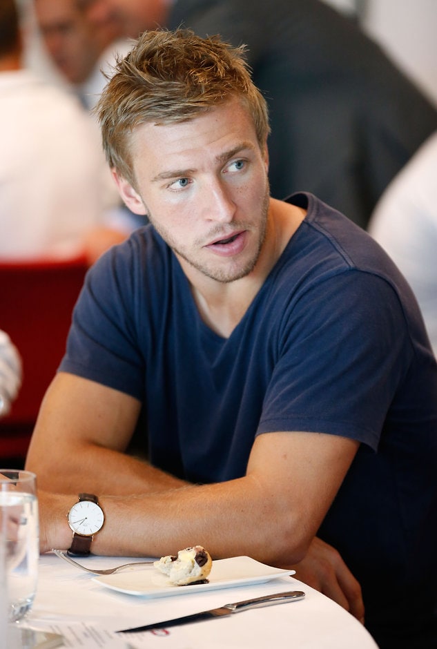 AFL 2016 Media - Captains Day Kieren Jack at Thursday's Captains' Day lunch - ${keywords}